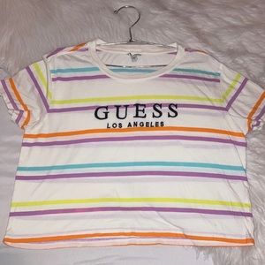Guess Striped Crop Top
